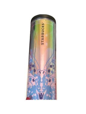 Starbucks Netherlands Iridescent Butterfly Design Tumbler 16 Ounces NWT